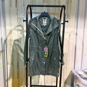 Joules Women's Green Hooded RainJacket